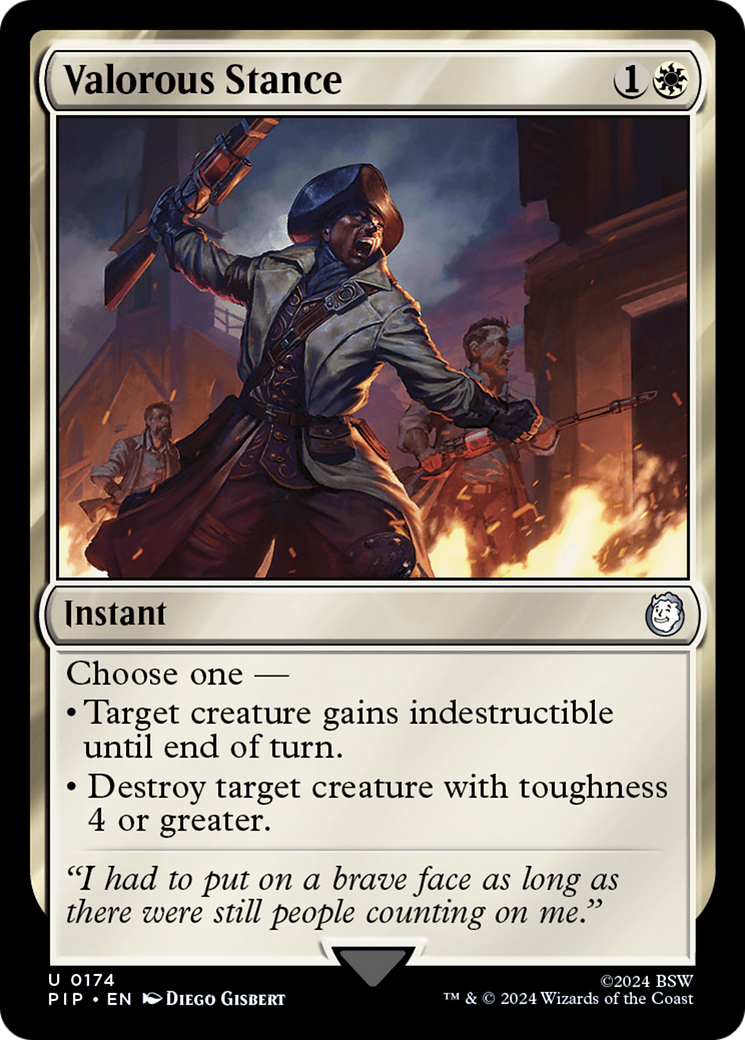 Valorous Stance (174) [Fallout] foil - Deck Out Gaming