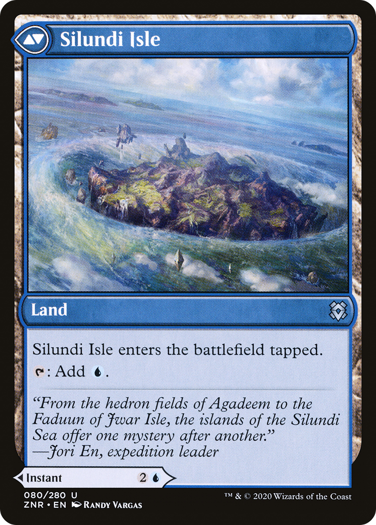 Silundi Vision // Silundi Isle (80) [Zendikar Rising] - Deck Out Gaming