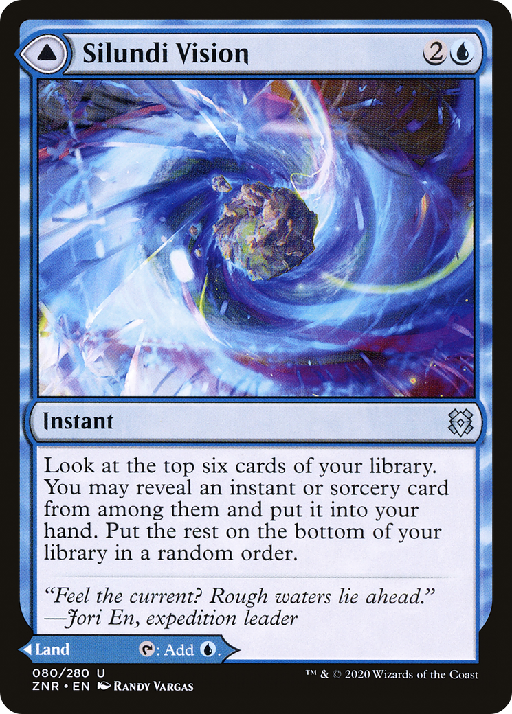 Silundi Vision // Silundi Isle (80) [Zendikar Rising] - Deck Out Gaming
