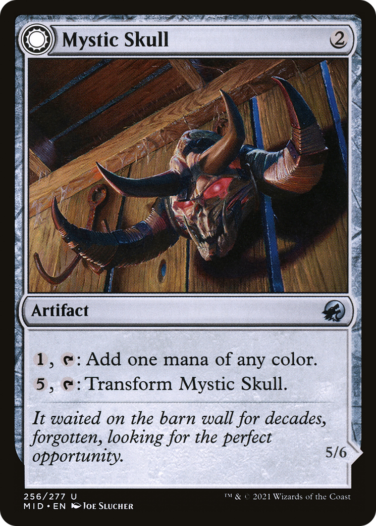 Mystic Skull // Mystic Monstrosity (256) [Innistrad: Midnight Hunt] foil - Deck Out Gaming