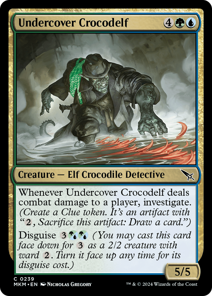 Undercover Crocodelf (b) (239) [Murders at Karlov Manor] foil - Deck Out Gaming