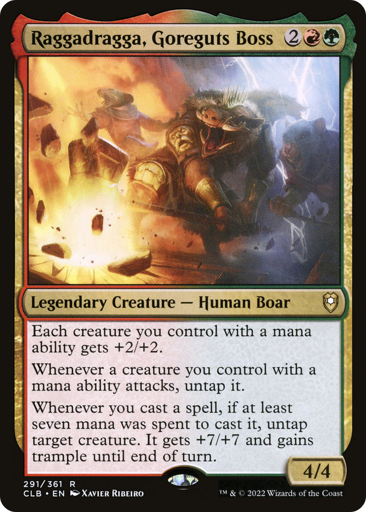 Raggadragga, Goreguts Boss (291) [Commander Legends: Battle for Baldur's Gate] foil - Deck Out Gaming