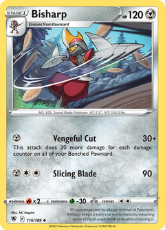 Bisharp (116) [SWSH10: Astral Radiance] Reverse Holofoil - Deck Out Gaming