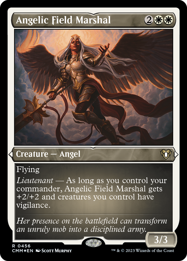 Angelic Field Marshal (Foil Etched) (456) [Commander Masters] foil - Deck Out Gaming