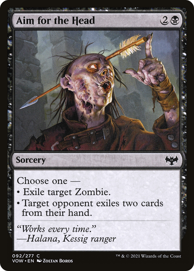 Aim for the Head (92) [Innistrad: Crimson Vow] - Deck Out Gaming