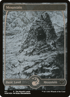 Mountain (411) [Innistrad: Crimson Vow] etched - Deck Out Gaming
