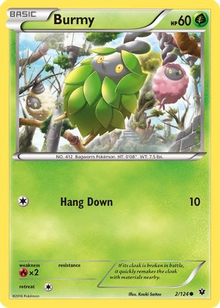 Burmy (2) [XY - Fates Collide] Reverse Holofoil - Deck Out Gaming