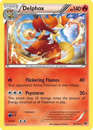 Delphox (13) [XY - Fates Collide] Reverse Holofoil - Deck Out Gaming