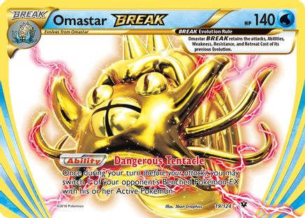 Omastar BREAK (19) [XY - Fates Collide] Holofoil - Deck Out Gaming