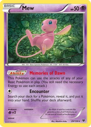 Mew (29) [XY - Fates Collide] Reverse Holofoil - Deck Out Gaming