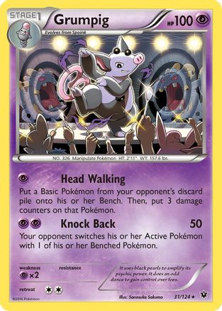 Grumpig (31) [XY - Fates Collide] Reverse Holofoil - Deck Out Gaming