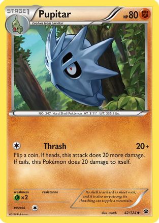 Pupitar (42) [XY - Fates Collide] Reverse Holofoil - Deck Out Gaming