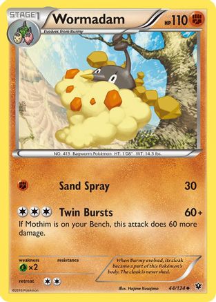 Wormadam (44) (44) [XY - Fates Collide] Reverse Holofoil - Deck Out Gaming