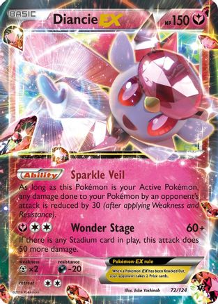 Diancie EX (72) [XY - Fates Collide] Holofoil - Deck Out Gaming