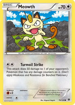 Meowth (74) [XY - Fates Collide] Reverse Holofoil - Deck Out Gaming
