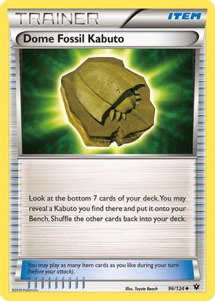 Dome Fossil Kabuto (96) [XY - Fates Collide] Reverse Holofoil - Deck Out Gaming