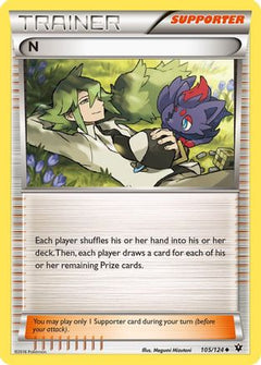 N (Supporter) (105) [XY - Fates Collide] Reverse Holofoil - Deck Out Gaming