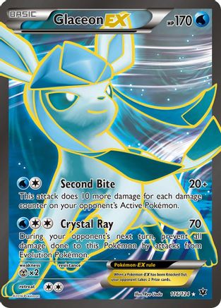 Glaceon EX (Full Art) (116) [XY - Fates Collide] Holofoil - Deck Out Gaming
