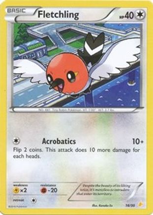 Fletchling (16) [XY Trainer Kit: Pikachu Libre & Suicune] - Deck Out Gaming