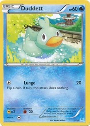 Ducklett (7) (7) [XY Trainer Kit: Pikachu Libre & Suicune] - Deck Out Gaming