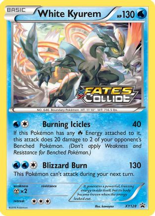 White Kyurem (Staff Prerelease) (XY128) [XY Promos] - Deck Out Gaming
