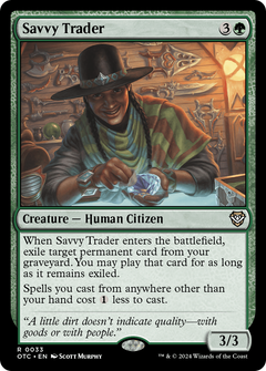 Savvy Trader (33) [Outlaws of Thunder Junction Commander] - Deck Out Gaming