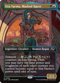 Sita Varma, Masked Racer (Borderless) (368) [Aetherdrift] foil - Deck Out Gaming