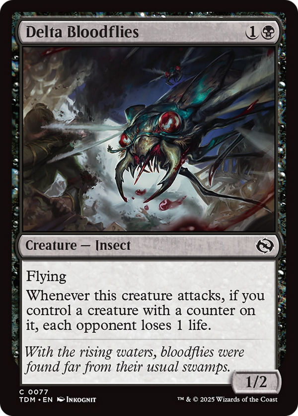 Delta Bloodflies (77) [Tarkir: Dragonstorm] foil - Deck Out Gaming