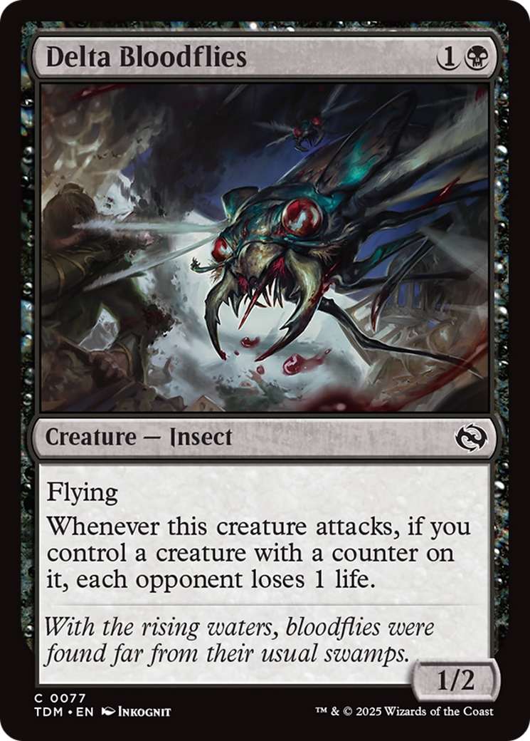 Delta Bloodflies (77) [Tarkir: Dragonstorm] foil - Deck Out Gaming