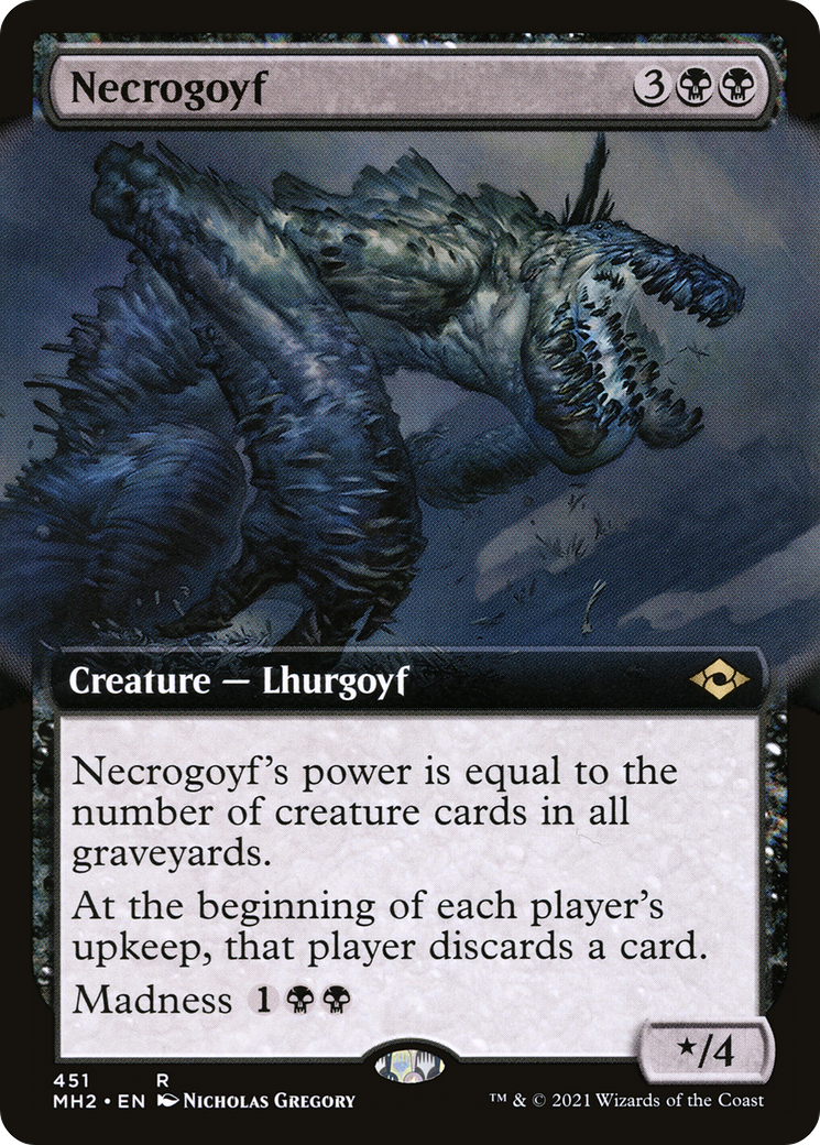 Necrogoyf (Extended Art) (451) [Modern Horizons 2] - Deck Out Gaming