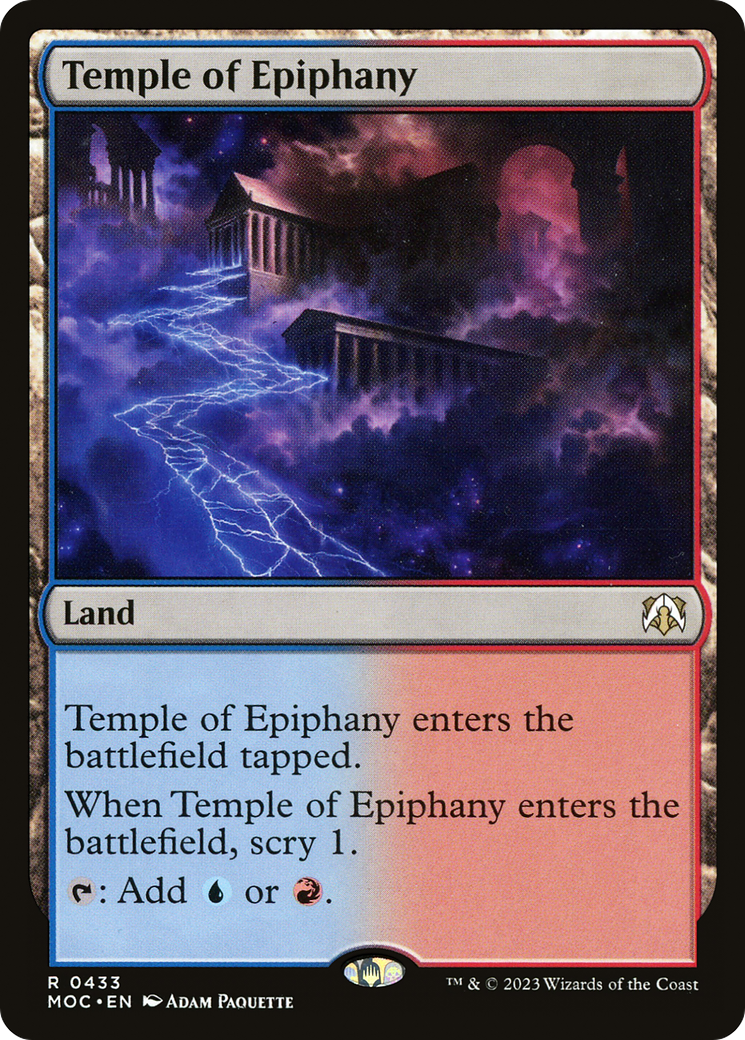 Temple of Epiphany (433) [March of the Machine Commander] - Deck Out Gaming