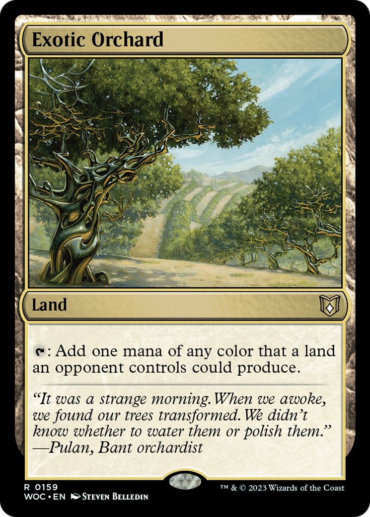 Exotic Orchard (159) [Wilds of Eldraine Commander] - Deck Out Gaming