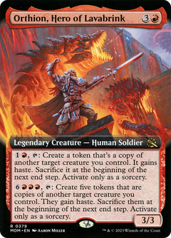 Orthion, Hero of Lavabrink (Extended Art) (379) [March of the Machine] - Deck Out Gaming