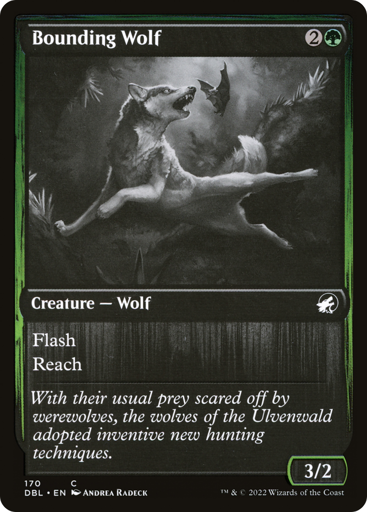 Bounding Wolf (170) [Innistrad: Double Feature] foil - Deck Out Gaming