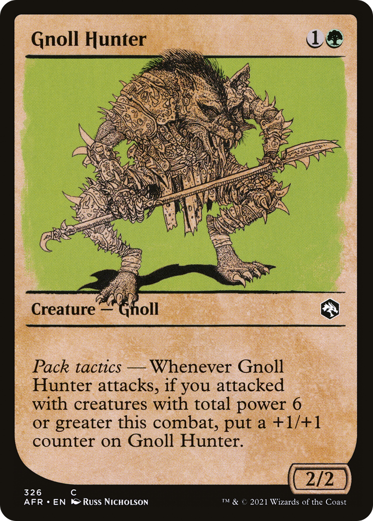 Gnoll Hunter (326) [Adventures in the Forgotten Realms] foil - Deck Out Gaming