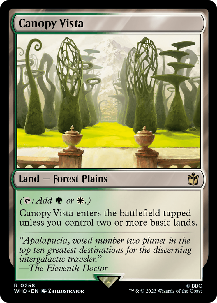 Canopy Vista (258) [Doctor Who] - Deck Out Gaming