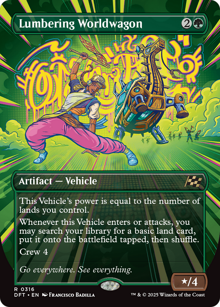 Lumbering Worldwagon (Borderless) (316) [Aetherdrift] - Deck Out Gaming