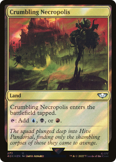 Crumbling Necropolis (Surge Foil) (273) [Warhammer 40,000 Commander] foil - Deck Out Gaming