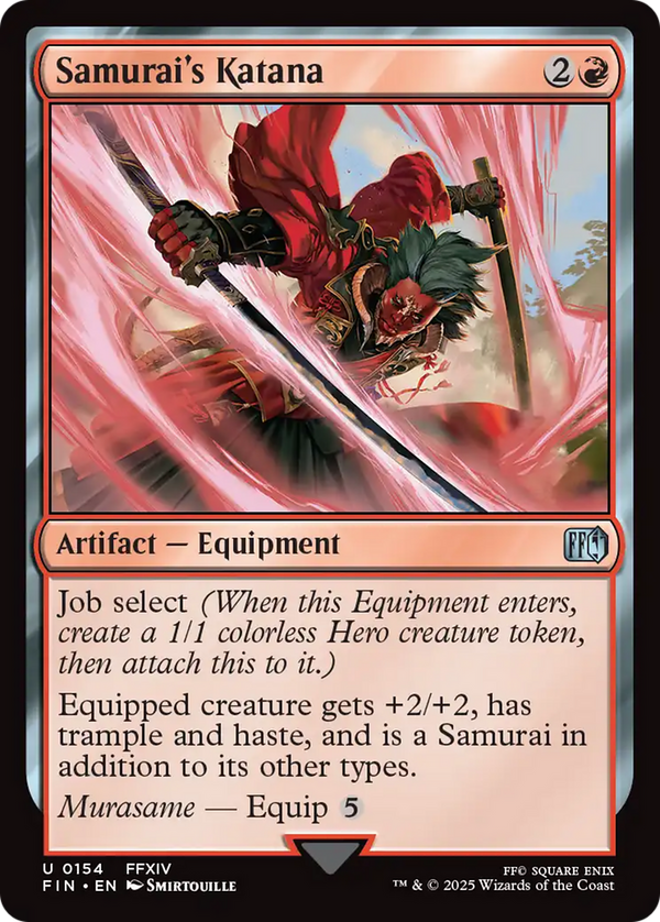 Samurai's Katana (154) [FINAL FANTASY] foil - Deck Out Gaming