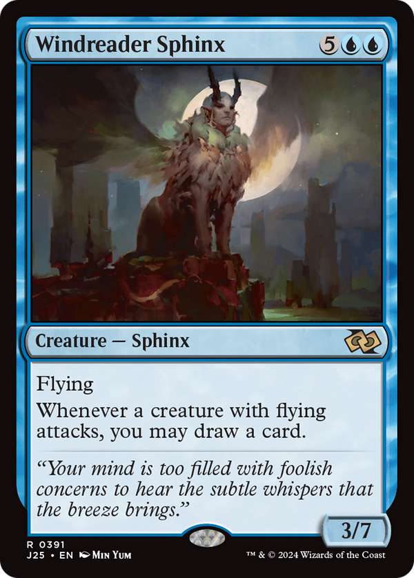 Windreader Sphinx (391) [Foundations Jumpstart] - Deck Out Gaming