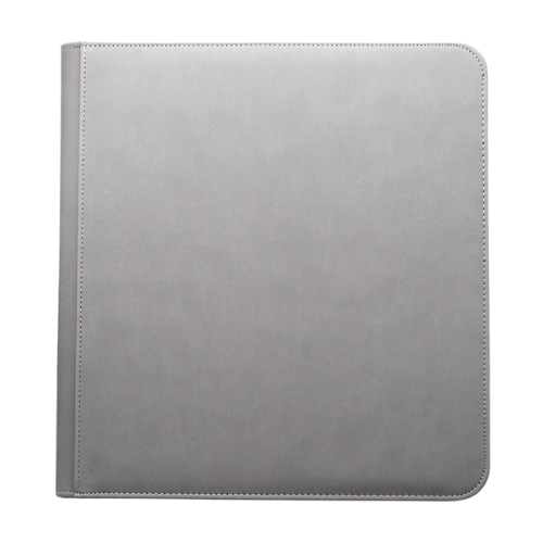 12-Pocket Zippered Binder - Gray - Deck Out Gaming