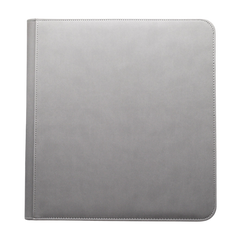 12-Pocket Zippered Binder - Gray - Deck Out Gaming
