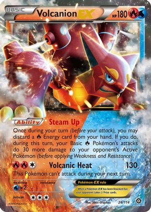 Volcanion EX (26) [XY - Steam Siege] Holofoil - Deck Out Gaming