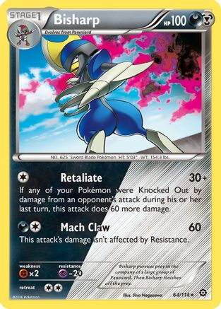 Bisharp (64) [XY - Steam Siege] Holofoil - Deck Out Gaming