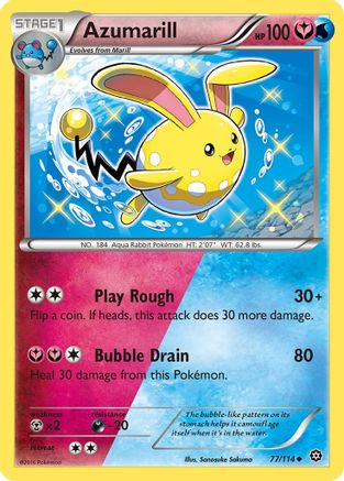 Azumarill (77) [XY - Steam Siege] Reverse Holofoil - Deck Out Gaming