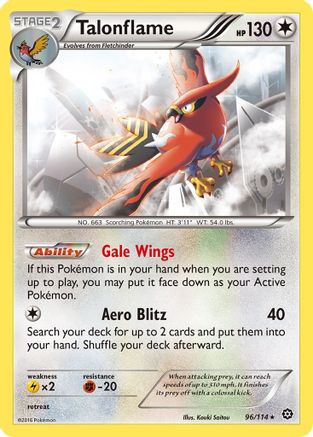 Talonflame (96) [XY - Steam Siege] Reverse Holofoil - Deck Out Gaming
