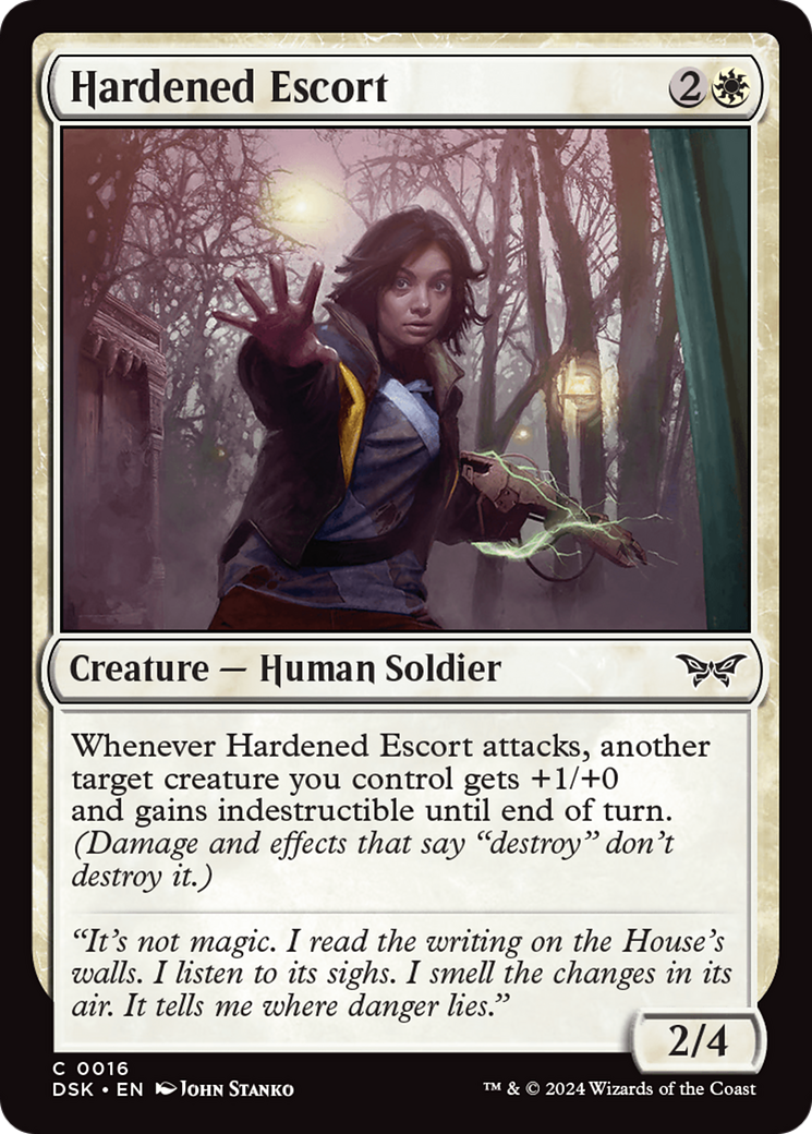 Hardened Escort (16) [Duskmourn: House of Horror] foil - Deck Out Gaming