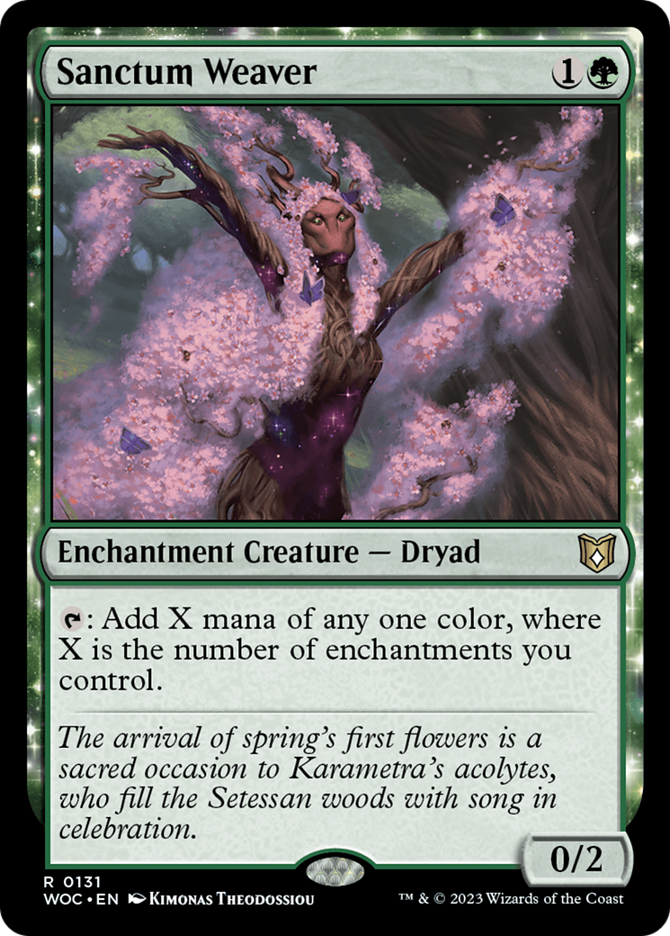 Sanctum Weaver (131) [Wilds of Eldraine Commander] - Deck Out Gaming