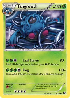 Tangrowth (2) [XY - Steam Siege] Reverse Holofoil - Deck Out Gaming
