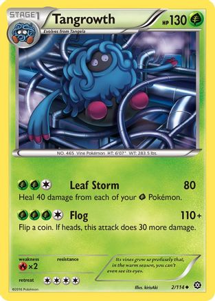 Tangrowth (2) [XY - Steam Siege] Reverse Holofoil - Deck Out Gaming